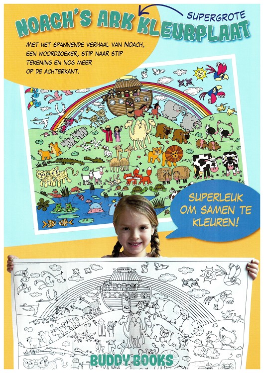 Noach's ark kleurplaat