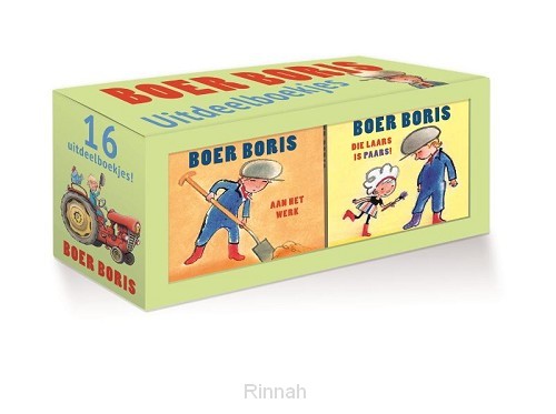 Boer boris uitdeelboekjes