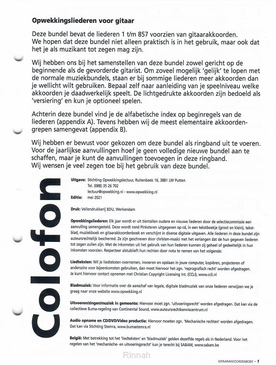 Opwekking gitaaraanv 45 (845-857)