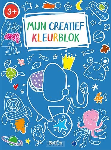 Mijn creatief kleurblok blauw 2+