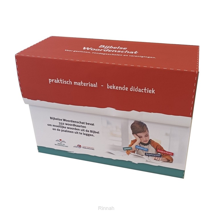 Bijbelse woordenschat box voor kinderen