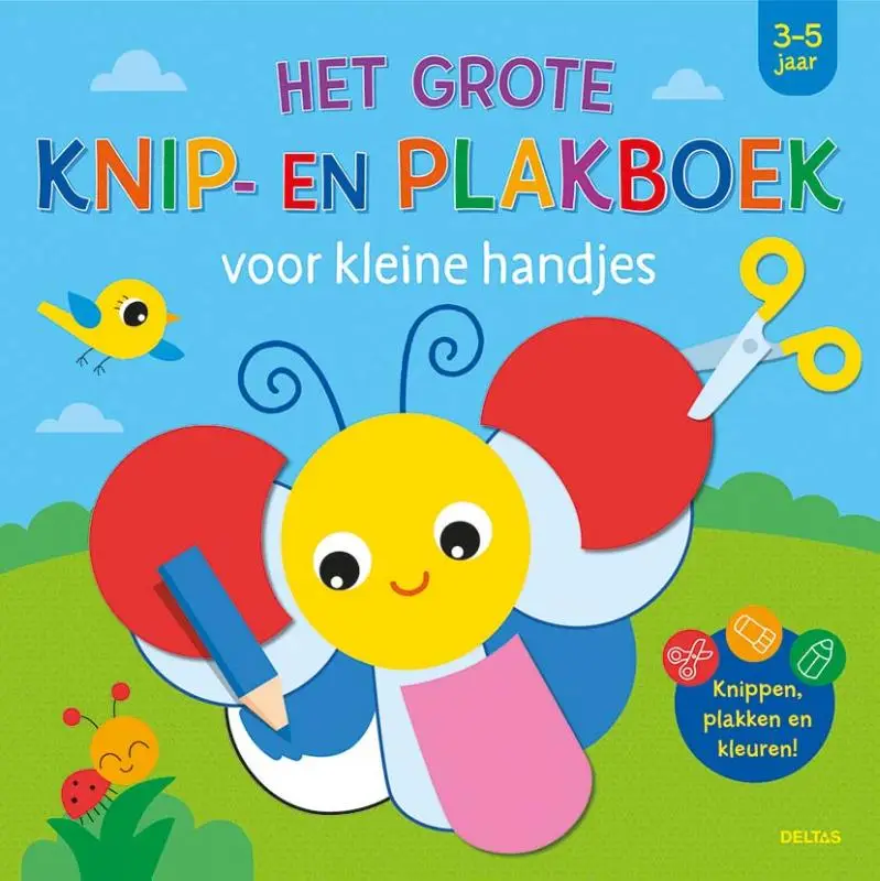 Grote knip- en plakboek voor kleine