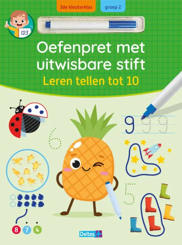 Oefenpret met uitwisbare stift - leren t