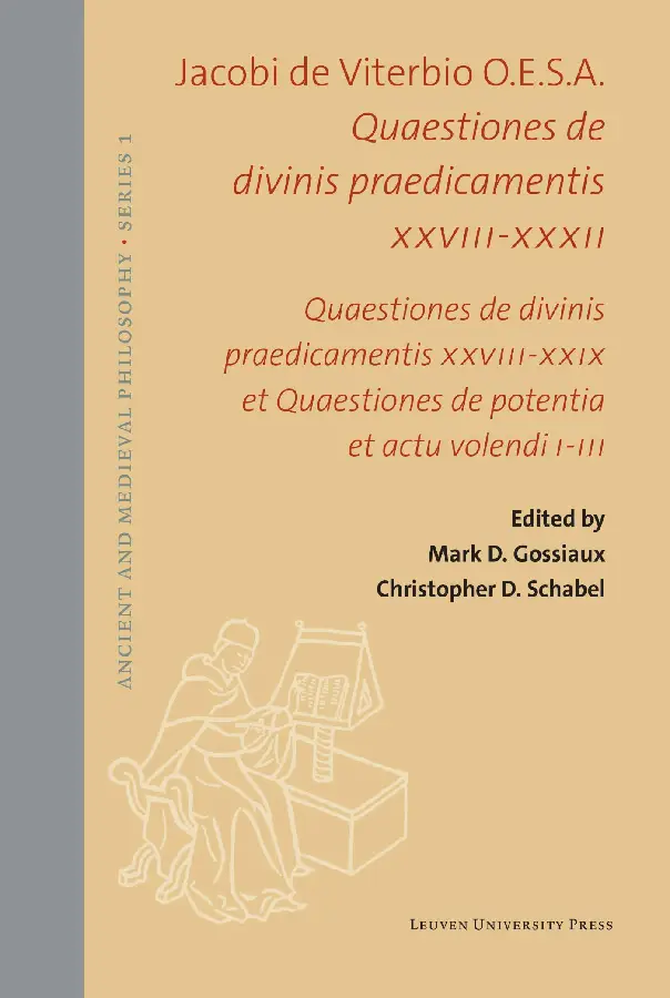 Quaestiones de divinis praedicamentis XXVIII-XXXII
