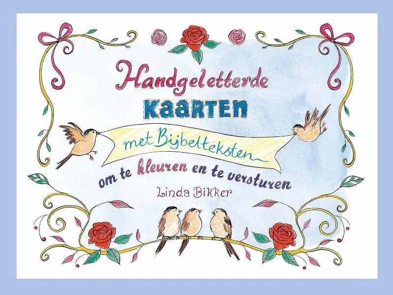 Handgeletterde kaarten met Bijbelteksten