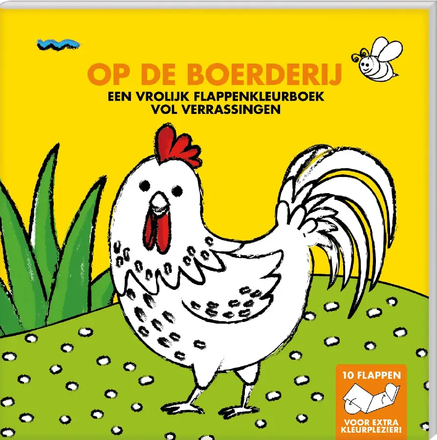 Een vrolijk flappenkleurboek vol verrassingen.