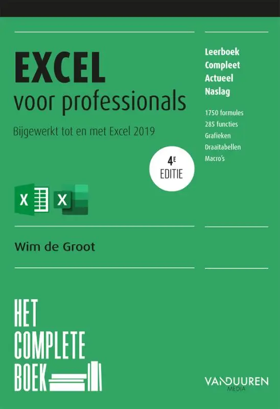 Het complete boek Excel voor professionals, 4e editie