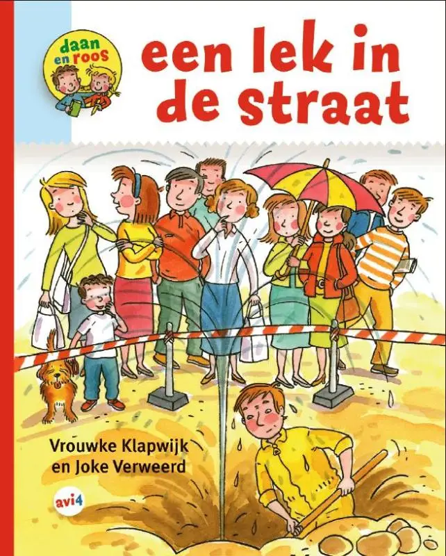 Lek in de straat