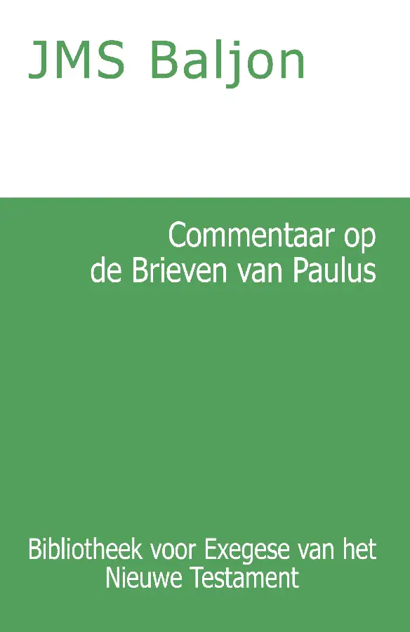 Commentaar op de Brieven van Paulus