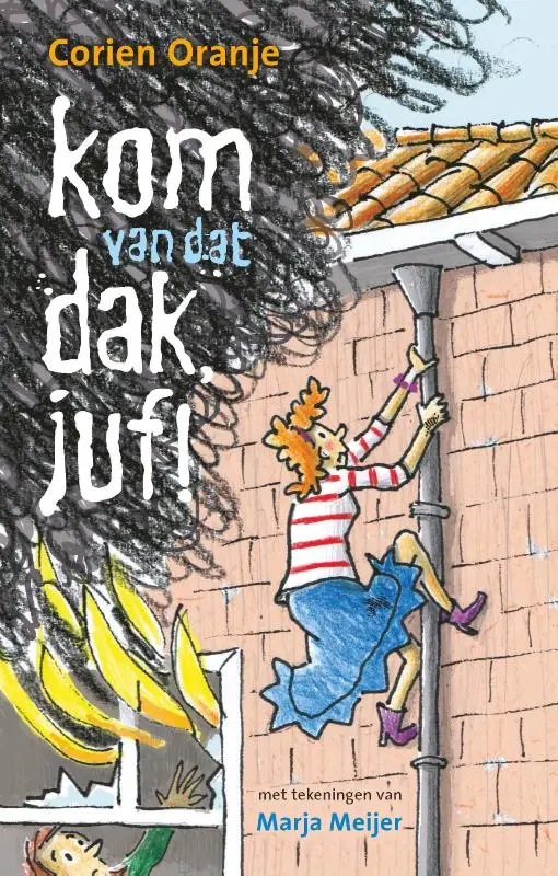 kom van dat dak, juf!