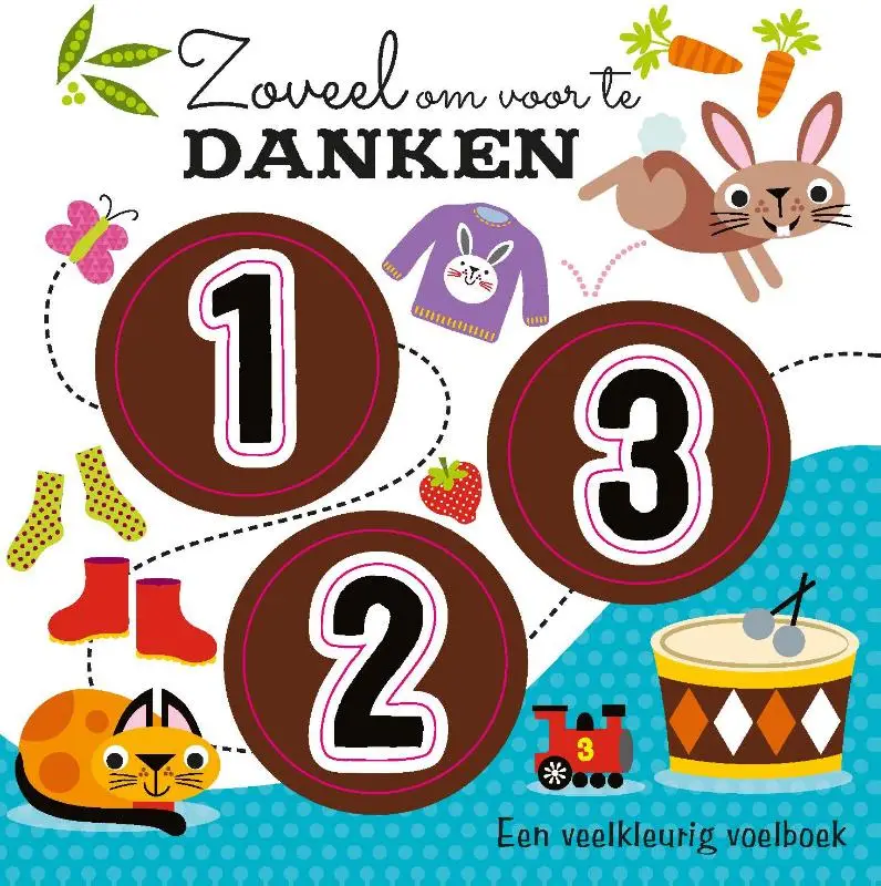Een veelkleurig voelboek.