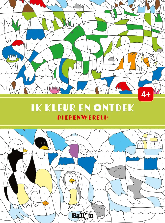 Ik kleur en ontdek dierenwereld