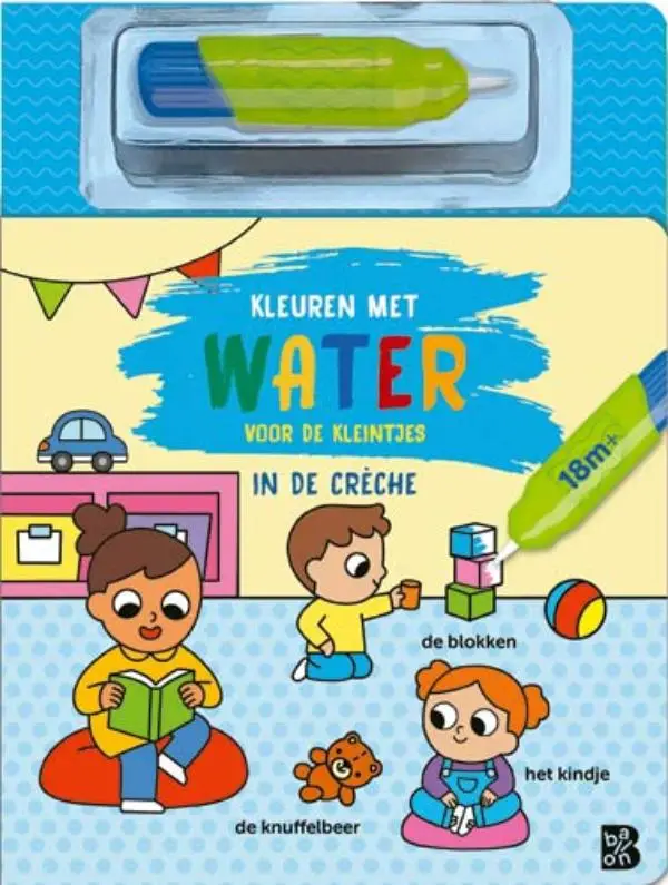 Kleuren met water voor de kleintjes: In