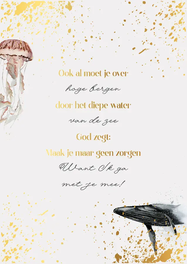 Poster A4 Ook al moet je over hoge...