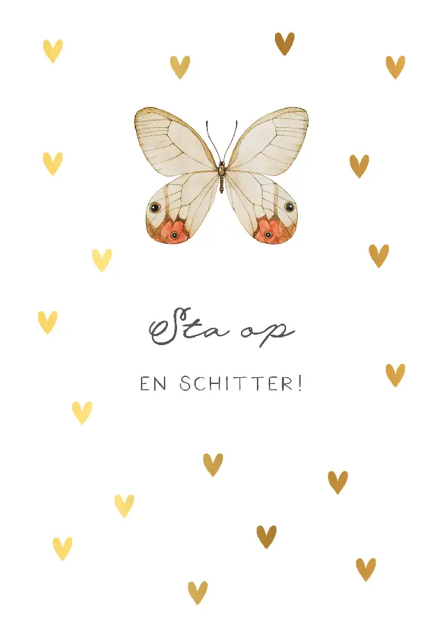 Poster A4 Sta op en schitter