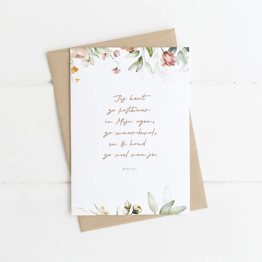 Jij bent zo kostbaar in Mijn ogen
