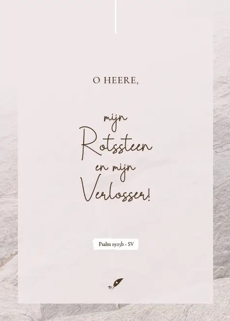 O, HEERE, mijn Rotssteen