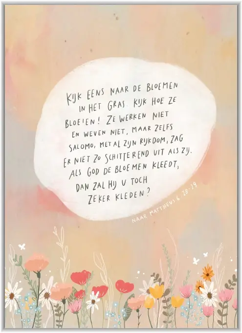 Kijk eens naar de bloemen