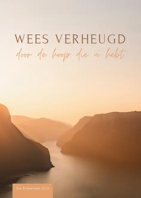 Wees verheugd