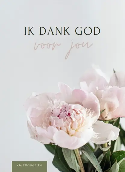 Ik dank God voor jou