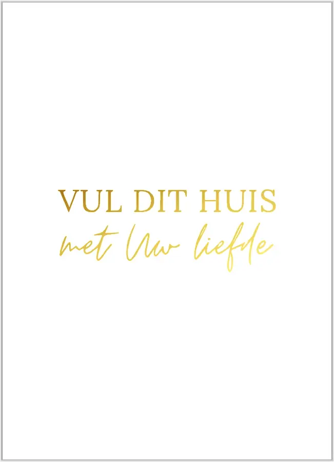 Vul dit huis met Uw liefde