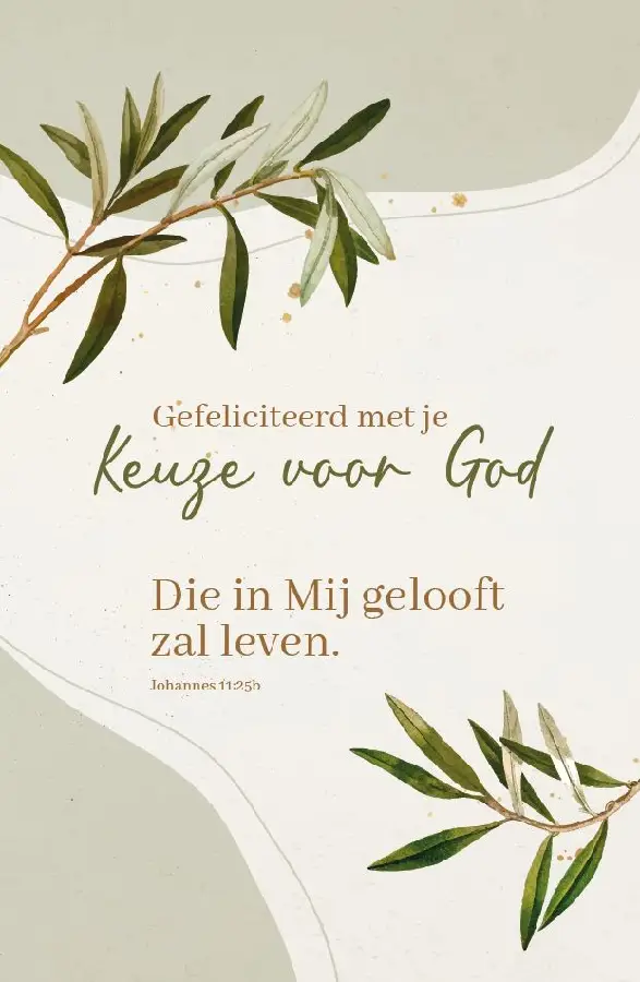 Wenskaart Gef. keuze voor God