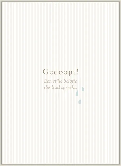 Gedoopt!