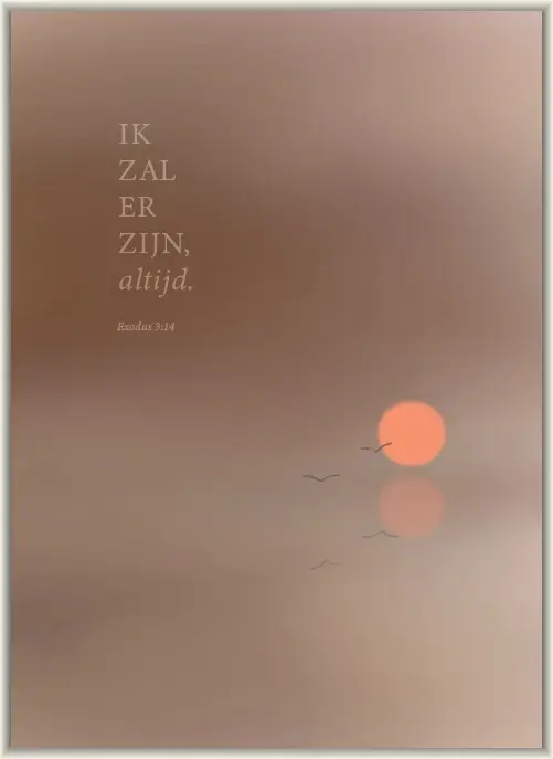 Ik zal er zijn, altijd.