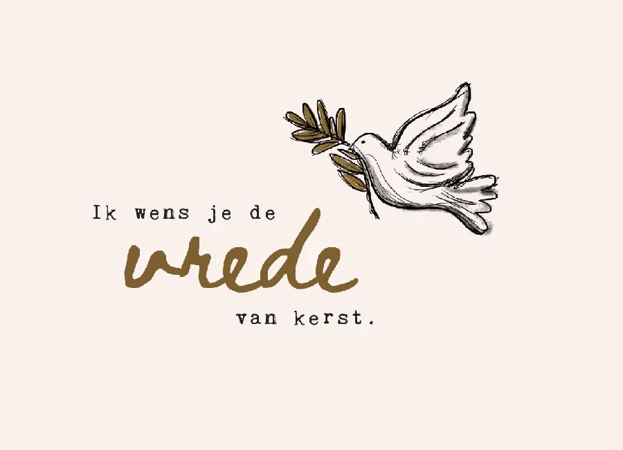 Ik wens je de vrede van Kerst