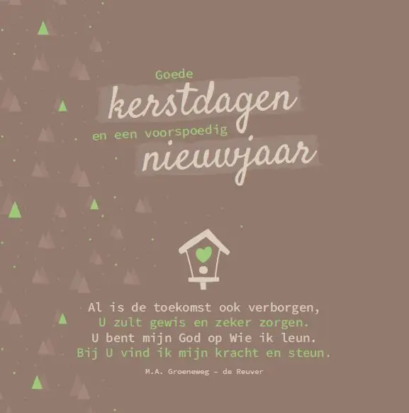 Goede Kerstdagen/Veel Sterkte