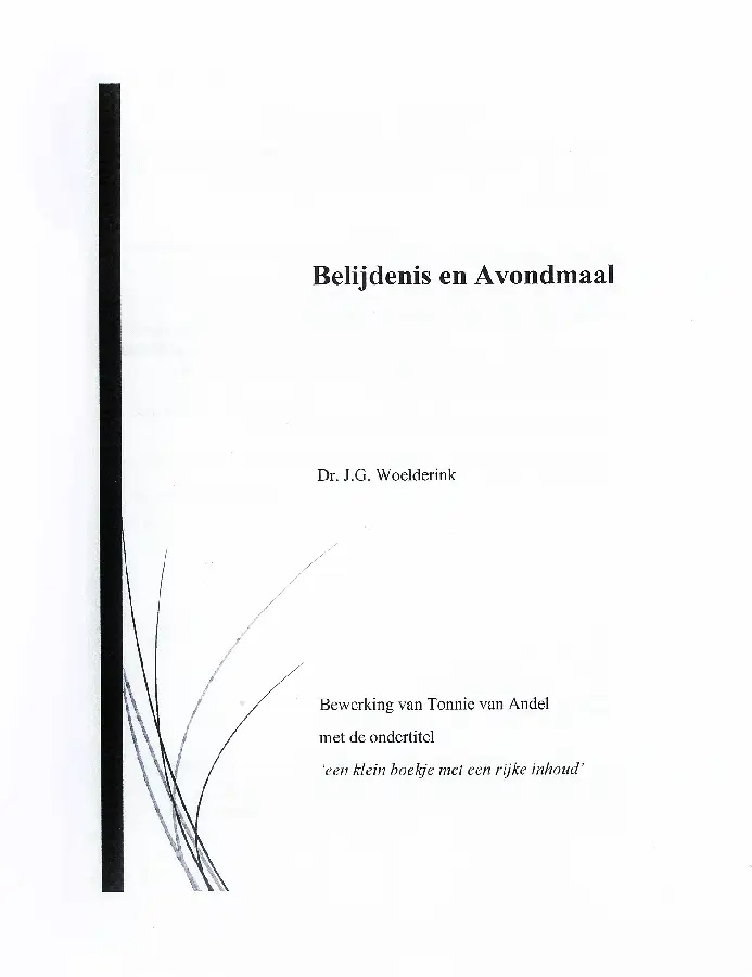 Belijdenis en avondmaal