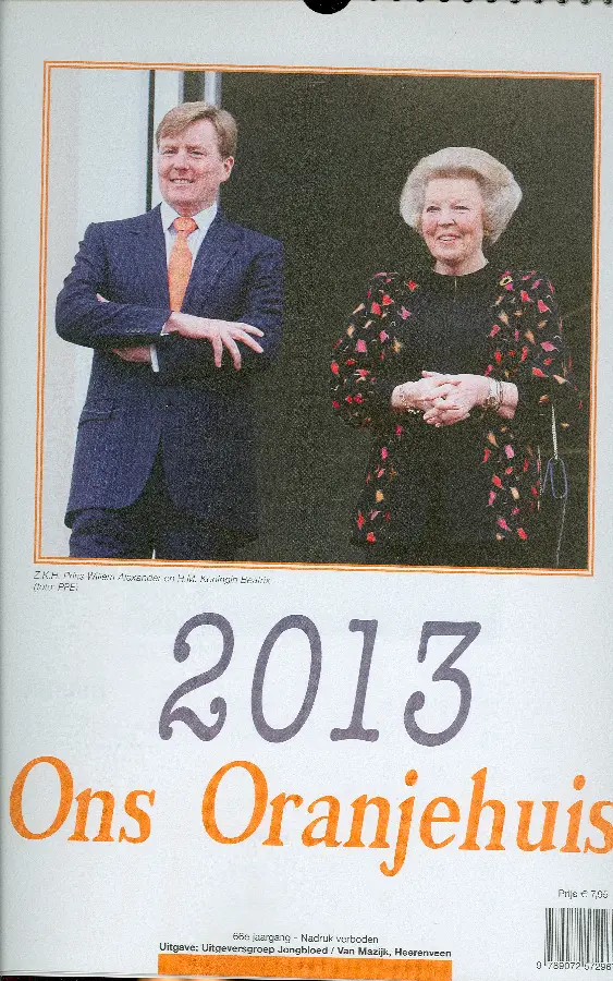 Kalender 2013 ons oranjehuis