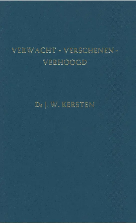 Verwacht - verschenen - verhoogd