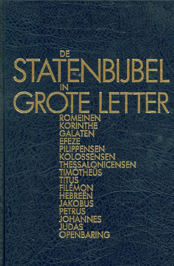 Statenbijbel grote letter nt2 romeinen o