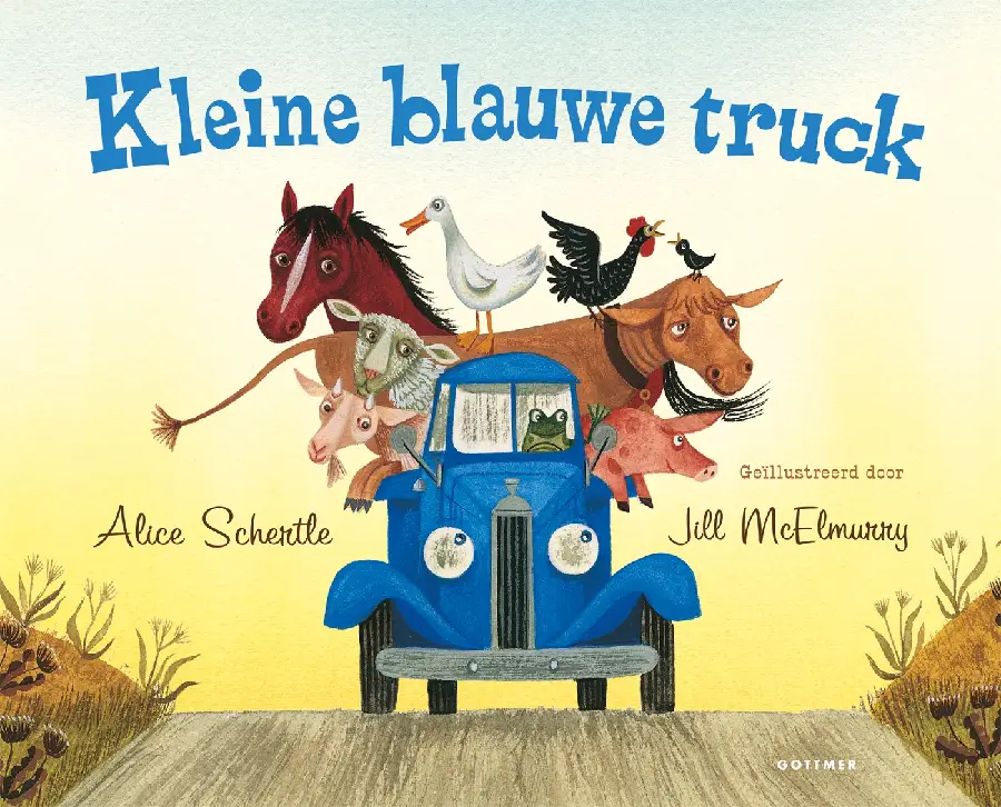 Kleine blauwe truck