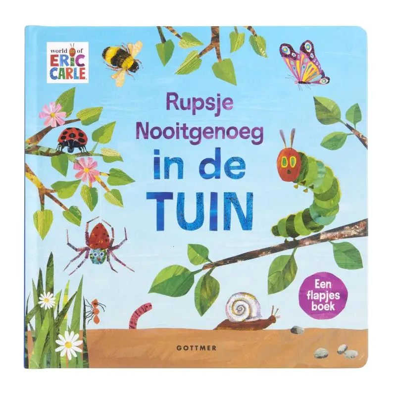 Een vrolijk flapjesboek vol insecten.