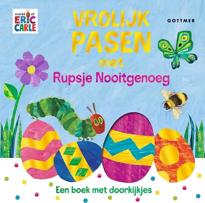 Vrolijk pasen met rupsje nooitgenoeg