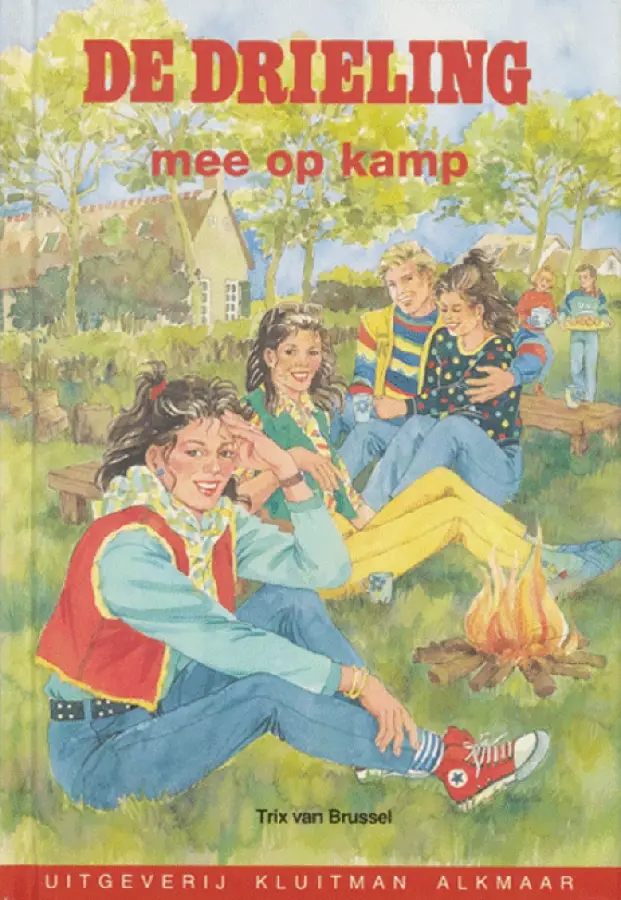 De drieling mee op kamp
