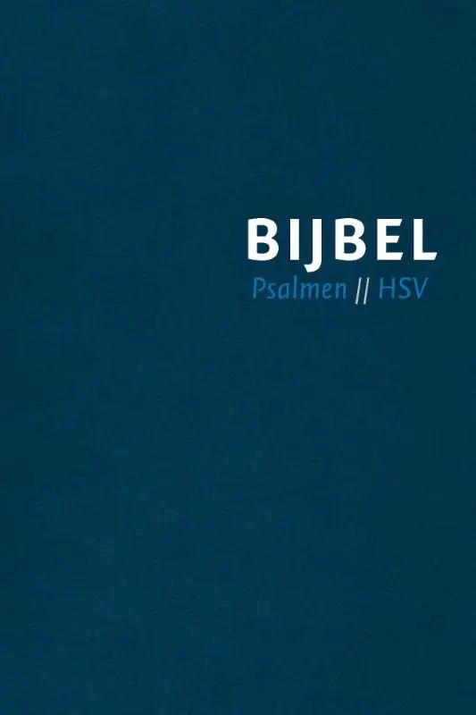 Bijbel (HSV) met Psalmen - blauw leer me