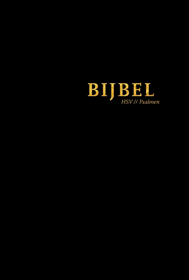 Bijbel (HSV) met psalmen - 14 x 21 hardcover zwart